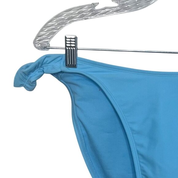 Wild Fable High Leg Cheeky Bikini Bottoms Swim XL Blue New Ruffle Strap - Picture 3 of 8